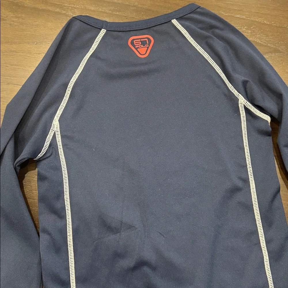 Polo Ralph Lauren Boys Navy Rash Guard Swim Top Size 7 - Picture 6 of 7